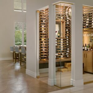 custom butler's pantry wine cellar
