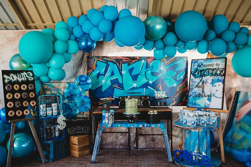 Amsterdam graffiti birthday party